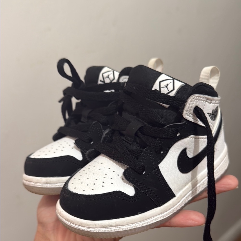 Kids Black and White Sneakers
